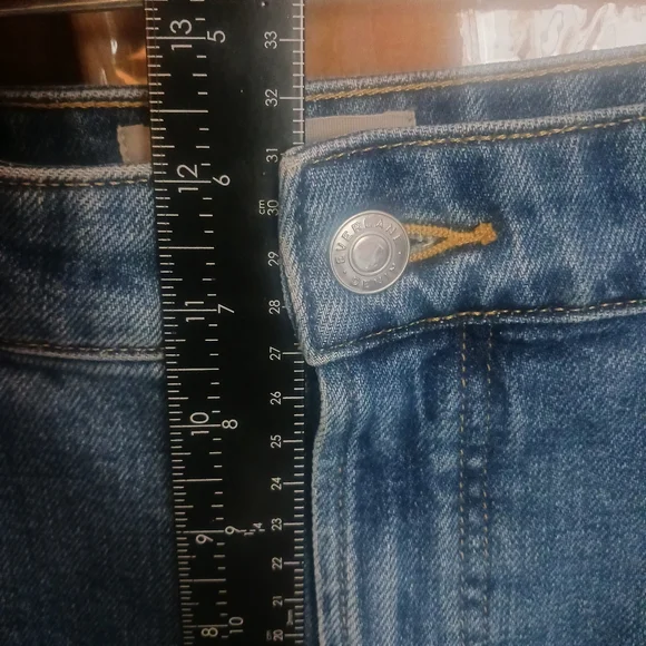 Everlane The Utility Barrel Jean 30rNew Blue Organic Cotton High Rise Cropped